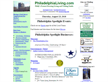 Tablet Screenshot of philadelphialiving.com